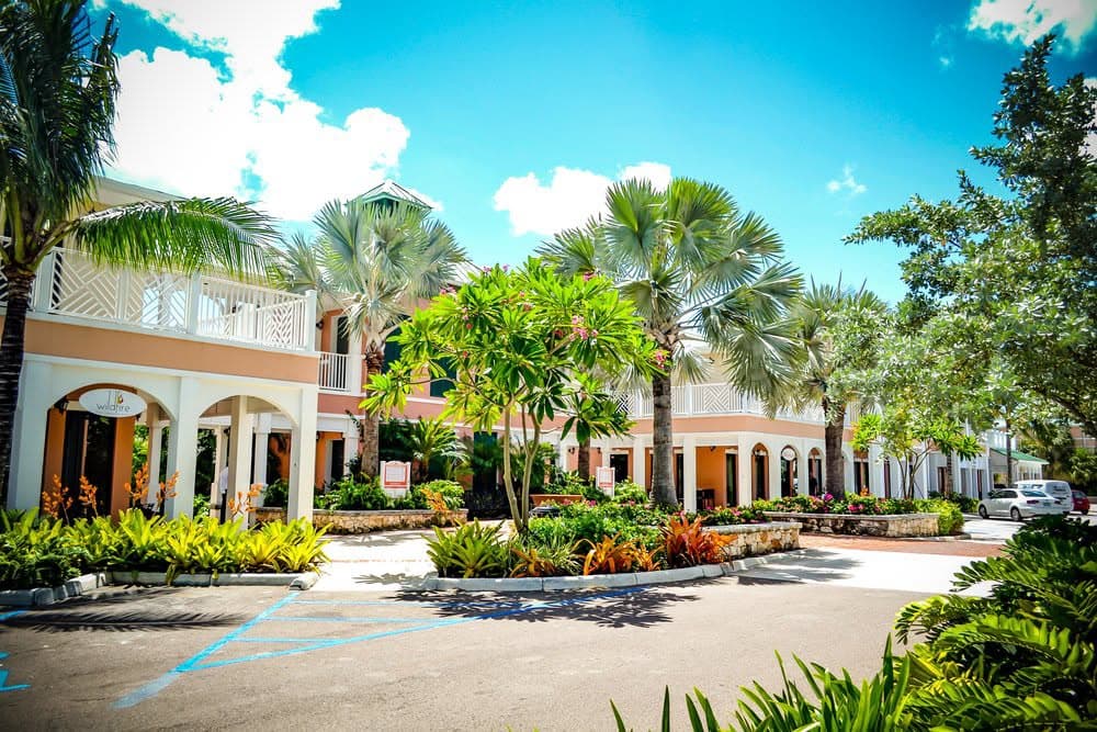 Commercial building exterior in Nassau